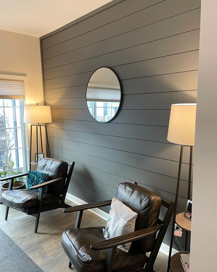 Sherwin Williams SW 7068 Grizzle Gray в интерьере фото