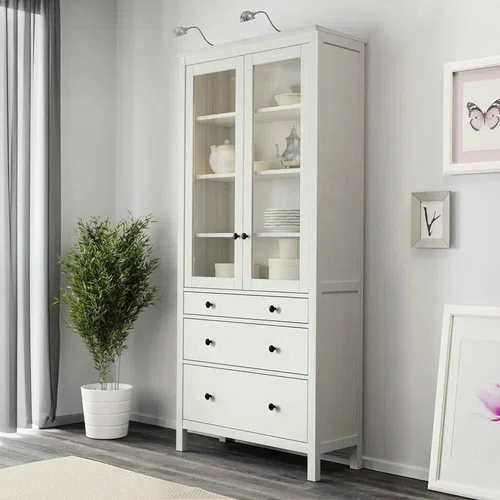 Шкаф для посуды Хемнэс (HEMNES), 89х197 см